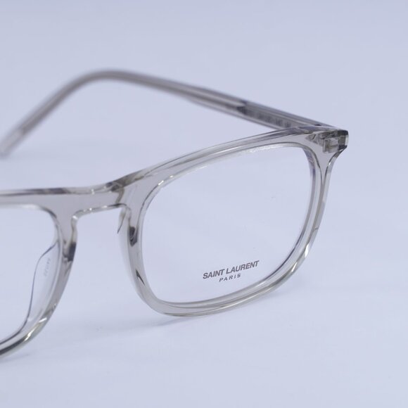 Saint Laurent SL670 003 Eyeglasses Transparent Beige 54mm Square Frame - Picture 2 of 12